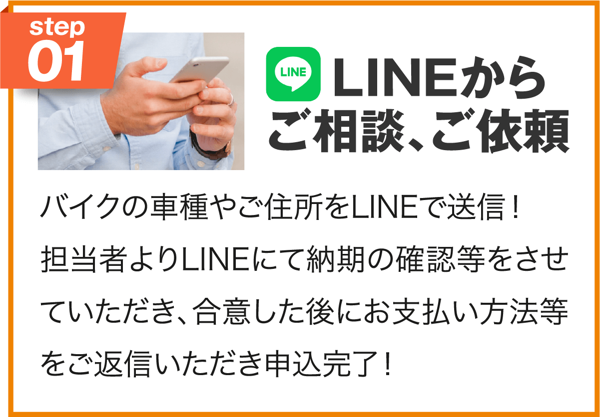 LINEからご相談、ご依頼