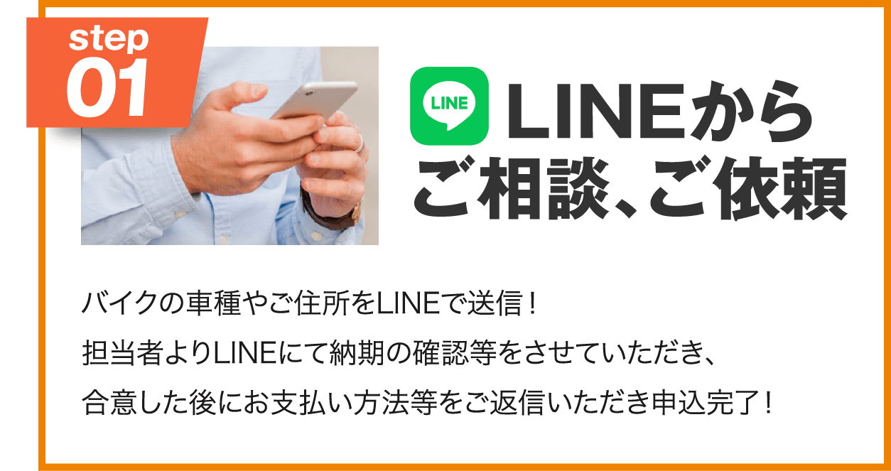 LINEからご相談、ご依頼